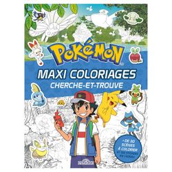 Maxi coloriages cherche-et-trouve Pokémon