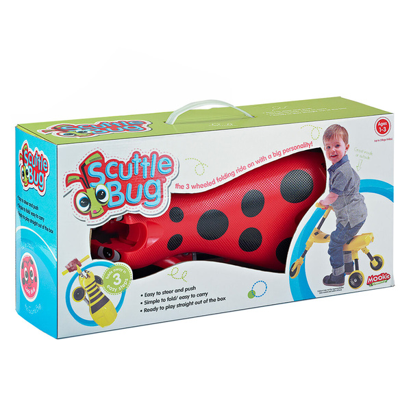 Porteur 4 roues Scramblebug pliable rouge