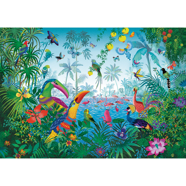 Puzzle 1000 pièces - Jardin tropical - Peggy Nille