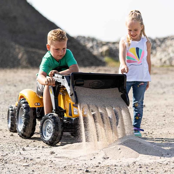 Tractopelle à pédales SuperBuilder avec remorque