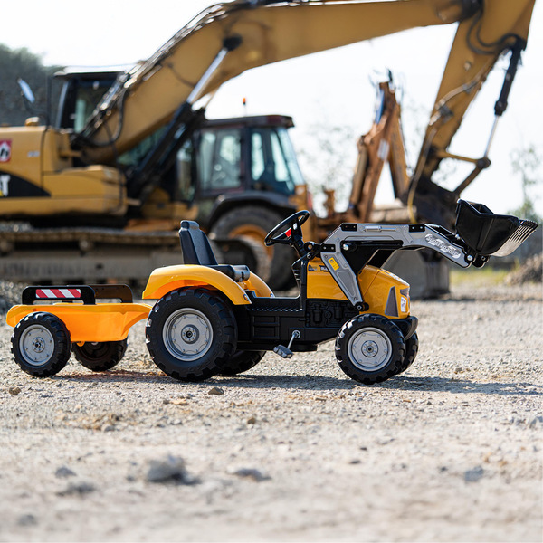 Tractopelle à pédales SuperBuilder avec remorque