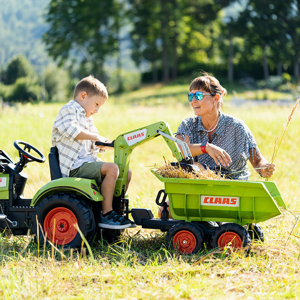 Tractopelle à pédales Claas