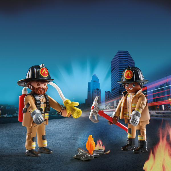 71207 -  Playmobil City Action - 2 figurines de Pompiers