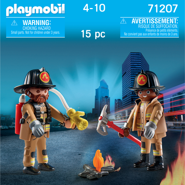 71207 -  Playmobil City Action - 2 figurines de Pompiers