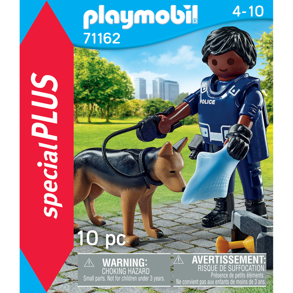 71162 - Playmobil Spécial Plus - Policier et chien de recherche