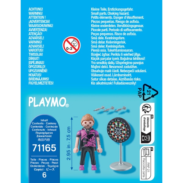 71165 - Playmobil City Life Special Plus - Joueur de fléchettes