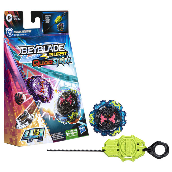 Starter Pack Beyblade Burst QuadStrike - Toupie et lanceur