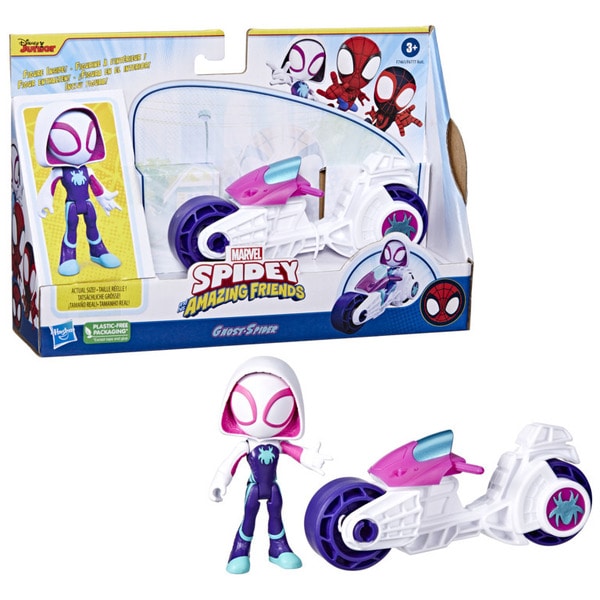 Figurine et moto Spidey 10 cm - Figurines et tirelires Hasbro
