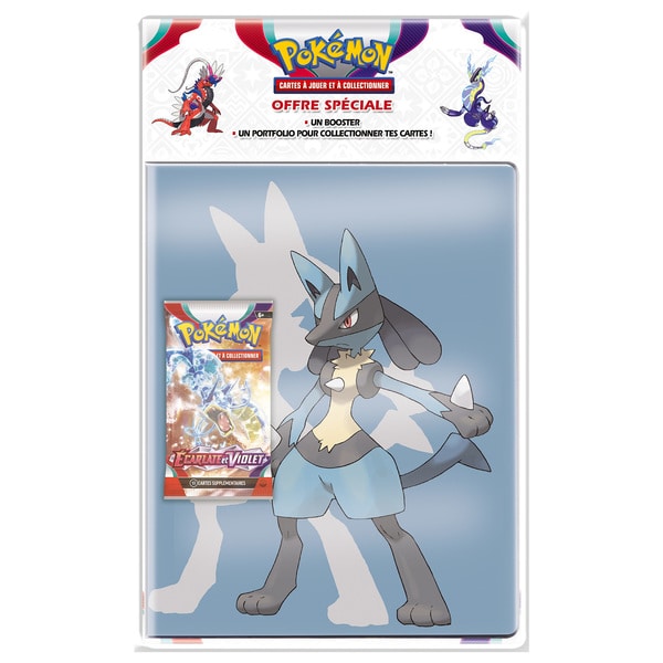 Cahier Pokémon + 1 booster Pokémon Ecarlate et Violet