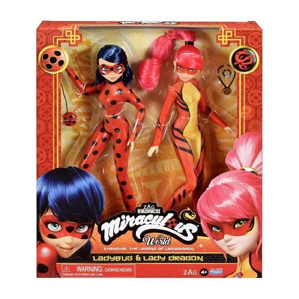 Poupées Ladybug et Lady Dragon Miraculous Bandai : King Jouet, Barbie et  poupées mannequin Bandai - Poupées Poupons