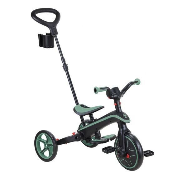Tricycle Explorer 4en1 évolutif et pliable vert olive