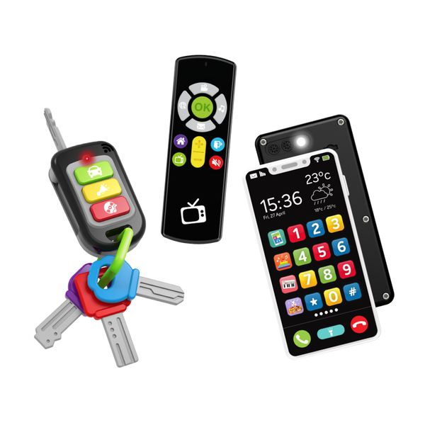 Coffret Baby smartphone + clés de voiture + télécommande