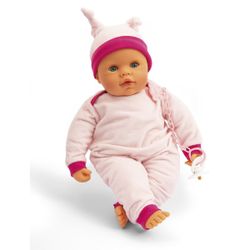 Poupon en pyjama rose interactif Bonnie 48 cm