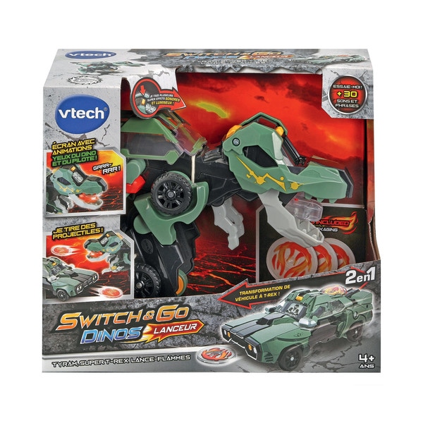 Tyram, super T-Rex lance flammes - Switch and Go Dinos