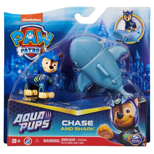 Coffret 2 figurines Chase et Requin - La Pat'Patrouille Aqua Pups