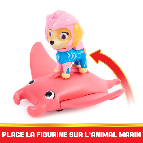 Coffret 2 figurines Stella et Raie-Manta- La Pat Patrouille Aqua Pups