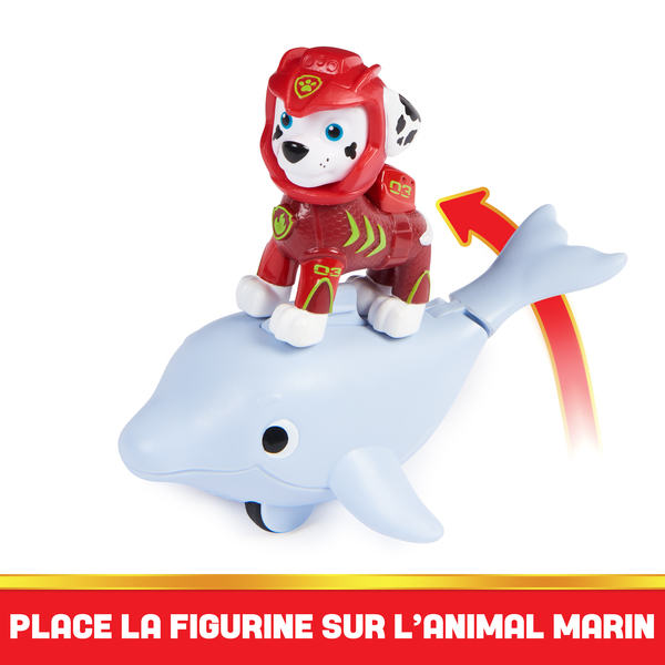 Coffret 2 figurines Marcus et Dauphin - La Pat Patrouille Aqua Pups