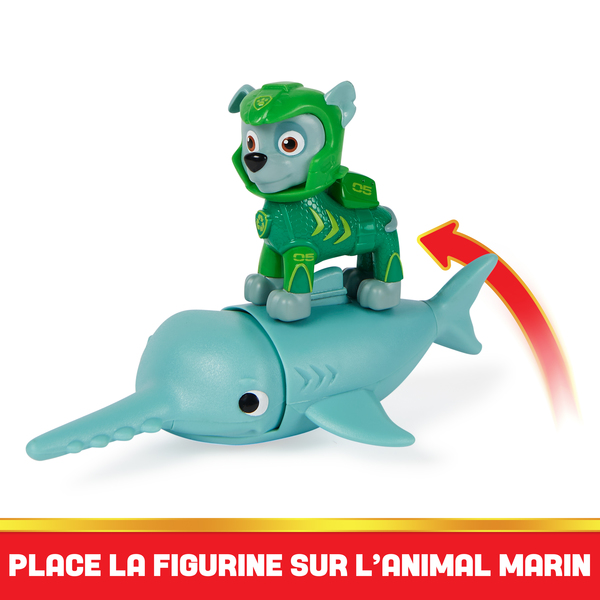 Coffret 2 figurines Rocky et Poisson-Scie - La Pat Patrouille Aqua Pups