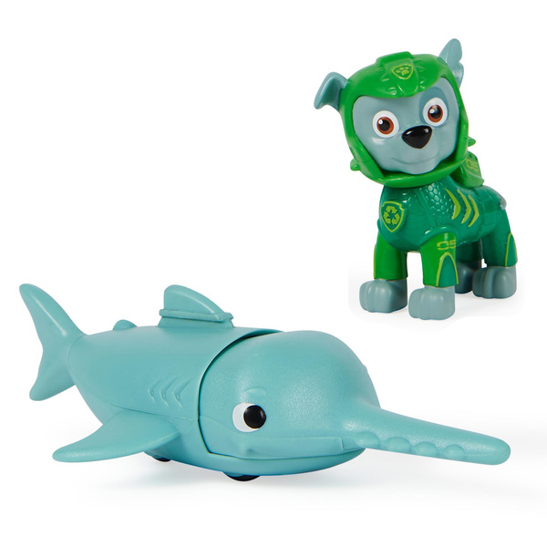 Coffret 2 figurines Rocky et Poisson-Scie - La Pat Patrouille Aqua Pups