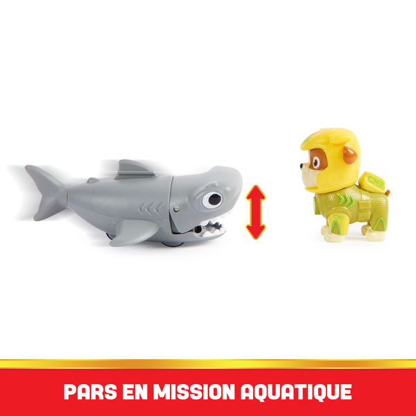 Coffret 2 figurines Ruben et Requin-Marteau - La Pat Patrouille Aqua Pups