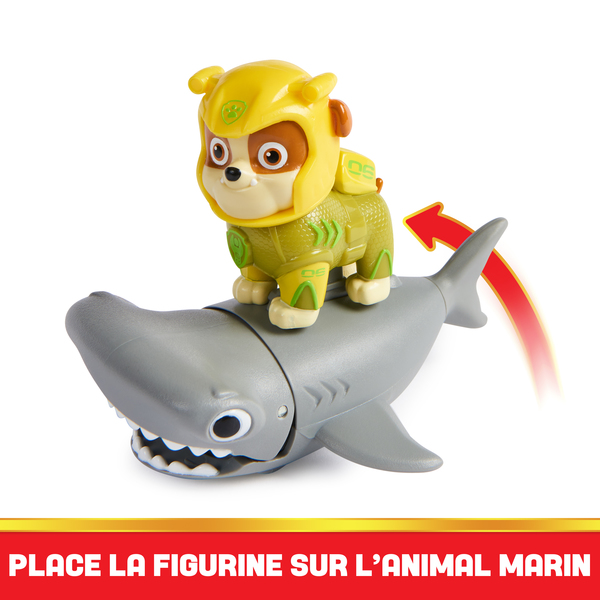 Coffret 2 figurines Ruben et Requin-Marteau - La Pat Patrouille Aqua Pups