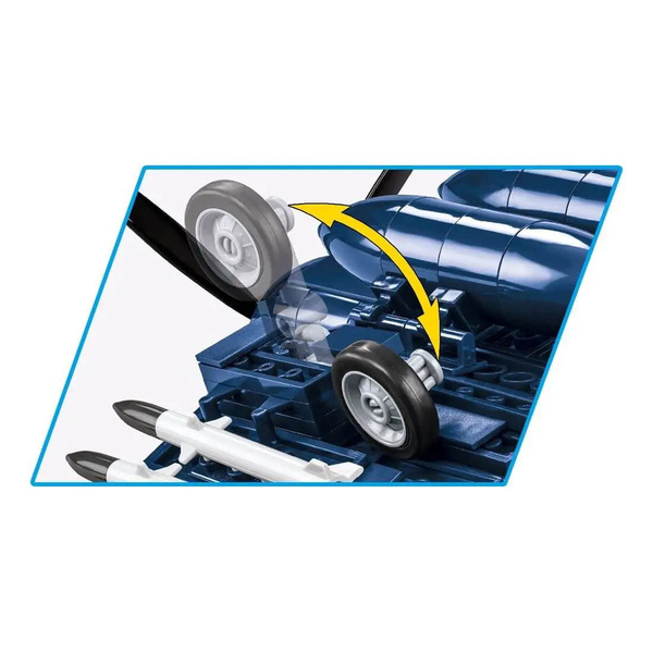 Set de construction Cobi – Avion militaire Vought Corsair F4U-4 (520 pièces)