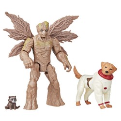 Figurines Groot, Bébé Rocket et Cosmo - Marvel