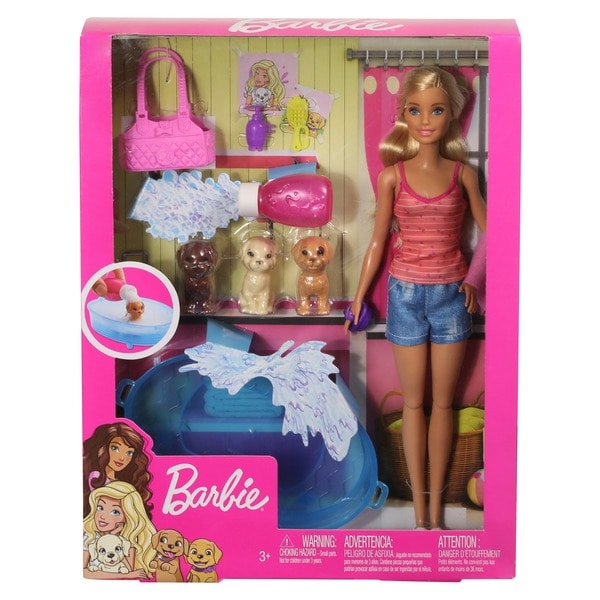 Coffret Barbie et le Bain des Chiots 