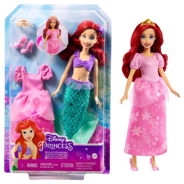 Coffret Poupée Ariel 2 en 1 - Disney Princesses 