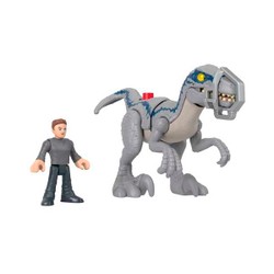 Figurine dinosaure Blue et Owen Grady Jurassic World - Imaginext