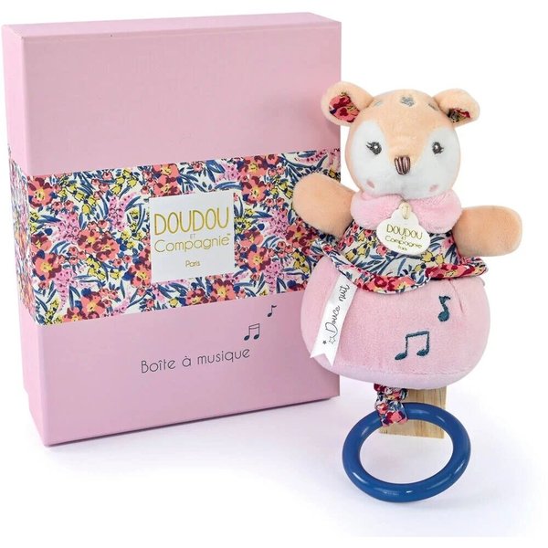 Peluche musicale faon Boh aime