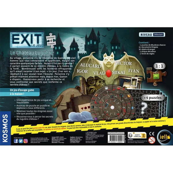 Exit Puzzle : Le Château Lugubre (débutant)