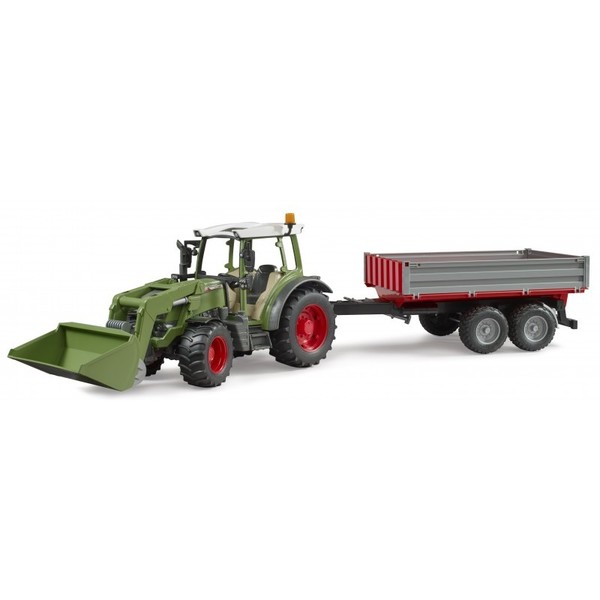 Tracteur Fendt Vario 211 avec chargeur et remorque