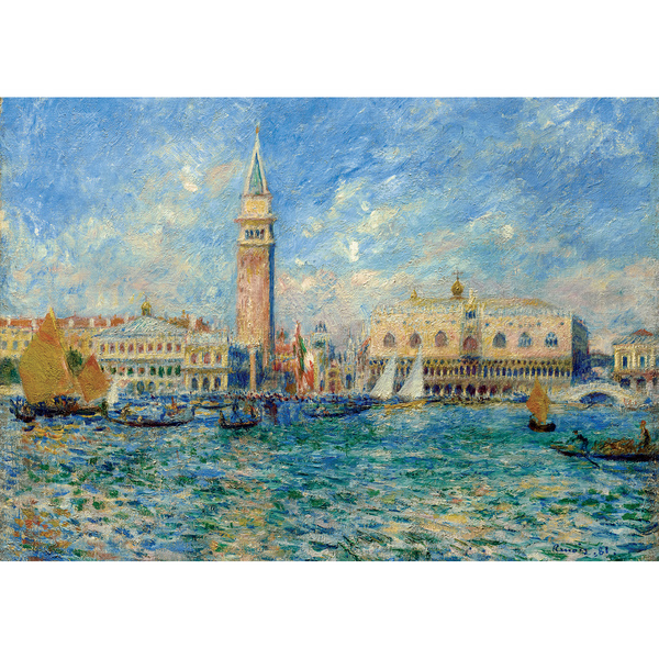 Puzzle 1000 pièces - Vue de Venise (Le Palais des Doges) - Pierre-Auguste Renoir