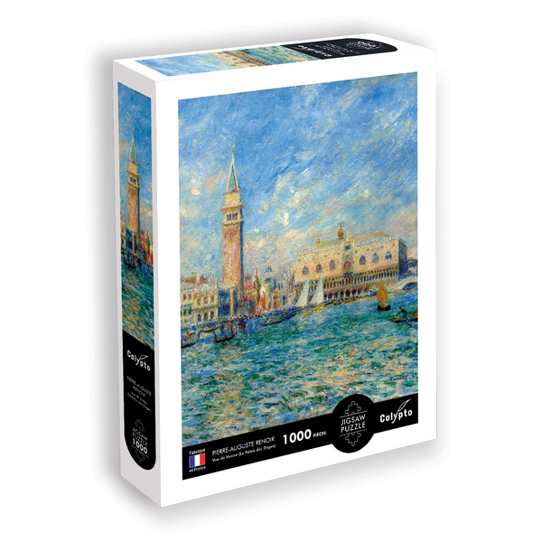 Puzzle 1000 pièces - Vue de Venise (Le Palais des Doges) - Pierre-Auguste Renoir