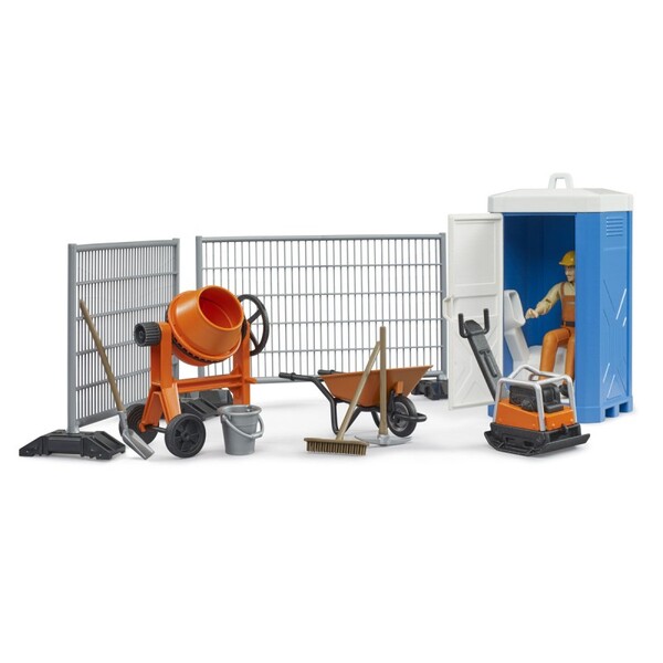 Coffret chantier avec figurine et accessoires