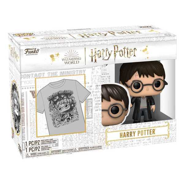 Figurine POP Harry Potter et t-shirt taille M