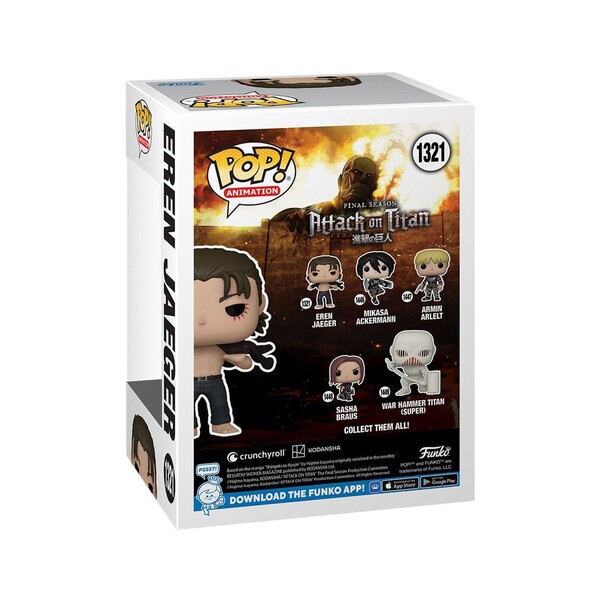 Figurine Pop L Attaque des Titans - Eren Jeager