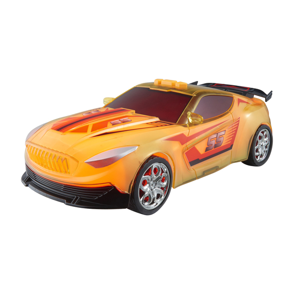 Bus Jouet Interactif Rose Avec Sons Et Lumières - Voiture à Inertie, Portes Ouvrantes, 15 Cm