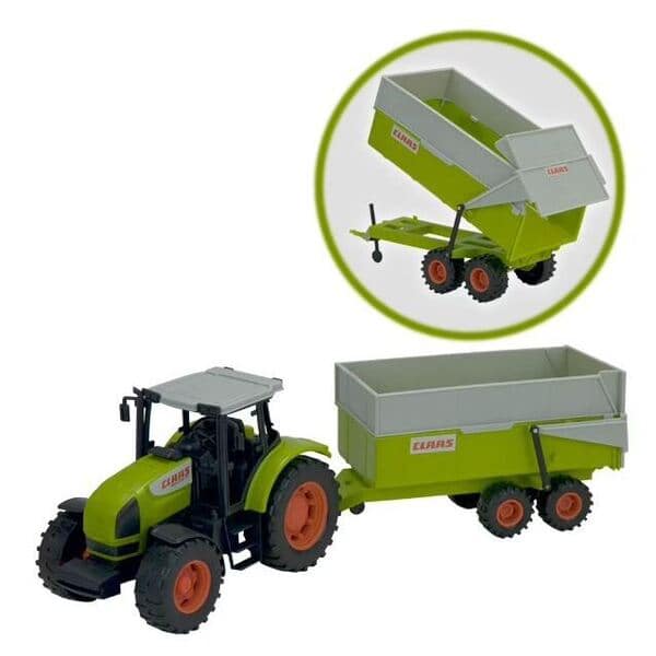 Tracteur avec remorque articulé Claas Motor & Co Farm : King Jouet,  Véhicules de chantier et tracteurs Motor & Co Farm - Véhicules, circuits et jouets  radiocommandés