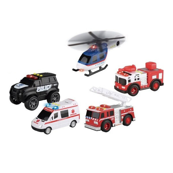 Coffret 5 véhicules de secours