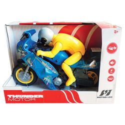Moto de course avec sons et lumières