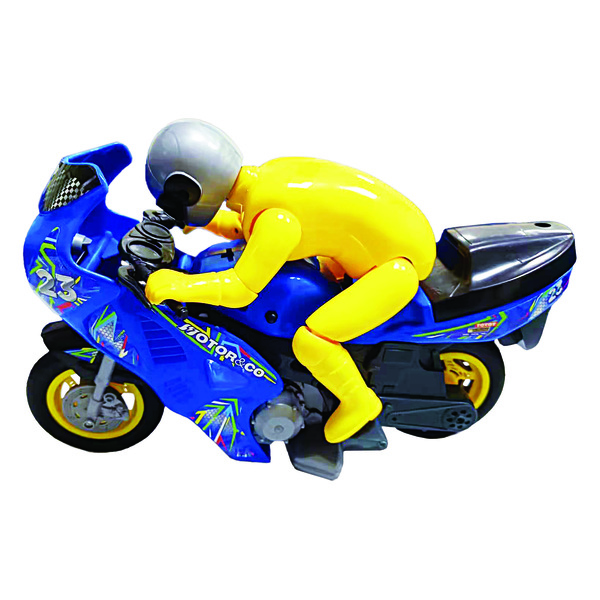 Moto de course avec sons et lumières