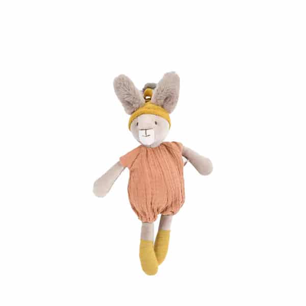 Doudou peluche Lapin Argile