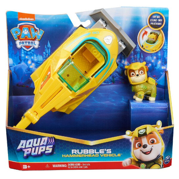 Véhicule + Figurine Chase - La Pat Patrouille Aqua Pups