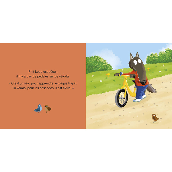 P tit loup fait du vélo