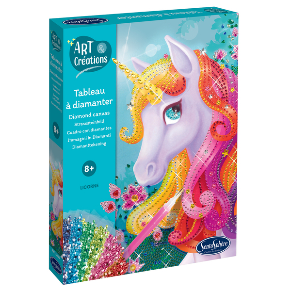 Tableau à diamanter Licorne - Art Créations