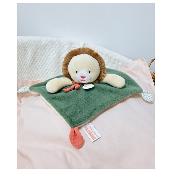 Doudou lion Couleurs Savane 25 cm