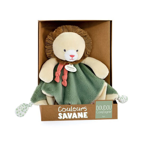 Doudou lion Couleurs Savane 25 cm