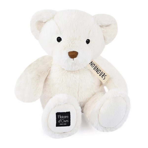 Peluche Petit Ours Blanc 28cm